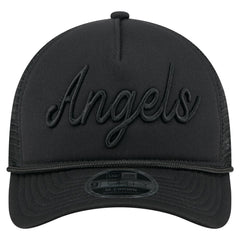 Los Angeles Angels New Era City Initial 9FORTY A-Frame M-Crown Adjustable Trucker Hat Lifestyle