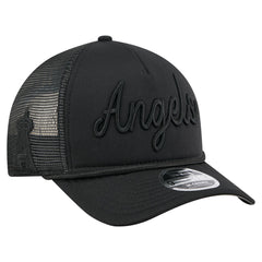 Los Angeles Angels New Era City Initial 9FORTY A-Frame M-Crown Adjustable Trucker Hat Lifestyle