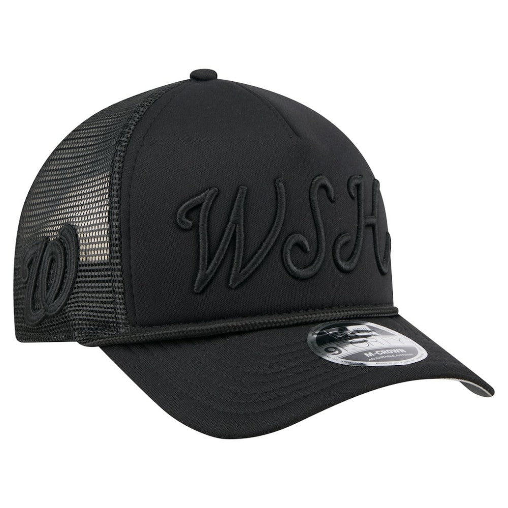 Washington Nationals New Era City Initial 9FORTY A-Frame M-Crown Adjustable Trucker Hat Near Me