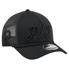 Pittsburgh Pirates New Era City Initial 9FORTY A-Frame M-Crown Adjustable Trucker Hat discount