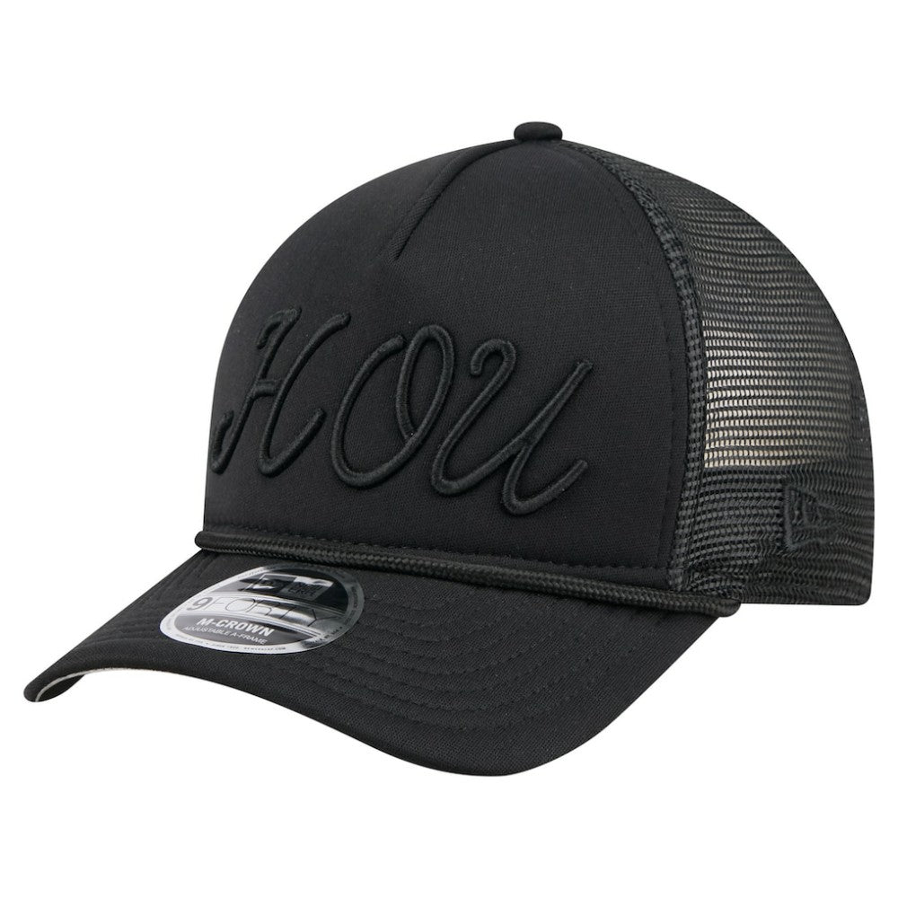 Houston Astros New Era City Initial 9FORTY A-Frame M-Crown Adjustable Trucker Hat Clearance