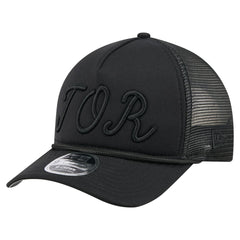 Toronto Blue Jays New Era City Initial 9FORTY A-Frame M-Crown Adjustable Trucker Hat Lifestyle