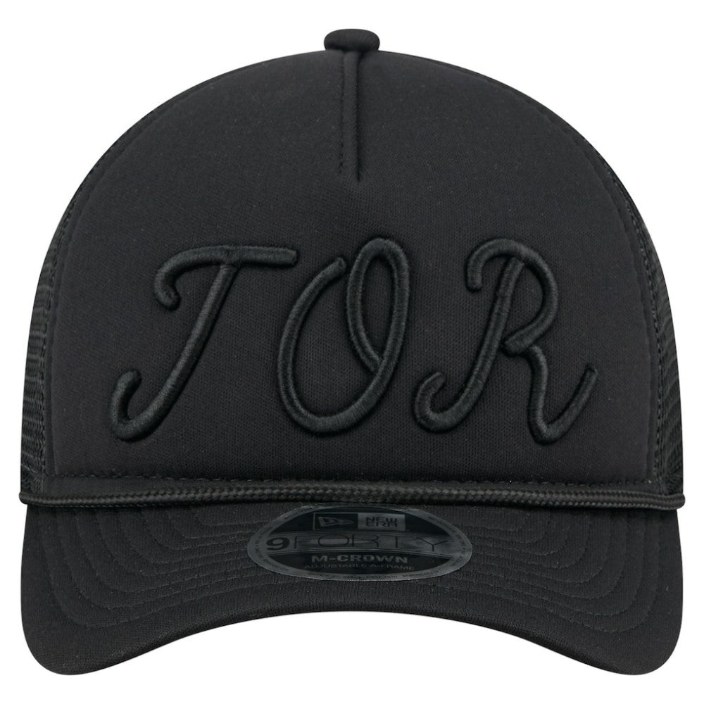 Toronto Blue Jays New Era City Initial 9FORTY A-Frame M-Crown Adjustable Trucker Hat Lifestyle