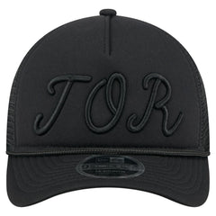 Toronto Blue Jays New Era City Initial 9FORTY A-Frame M-Crown Adjustable Trucker Hat Lifestyle