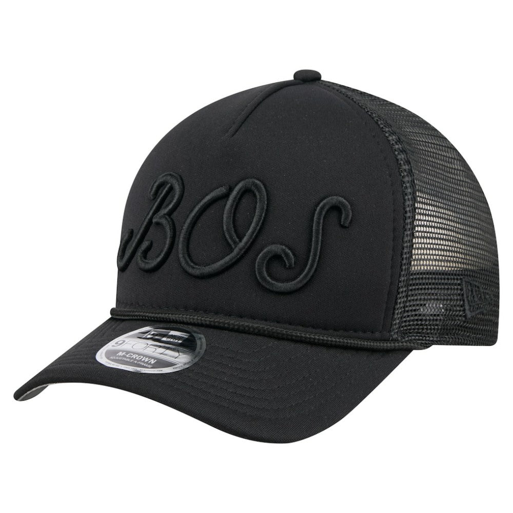 Boston Red Sox New Era City Initial 9FORTY A-Frame M-Crown Adjustable Trucker Hat Online