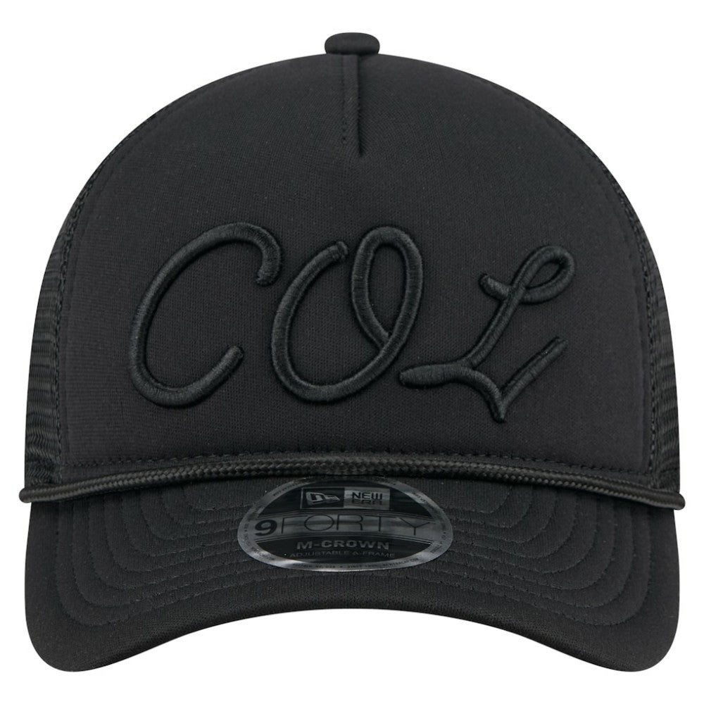 Colorado Rockies New Era City Initial 9FORTY A-Frame M-Crown Adjustable Trucker Hat discount