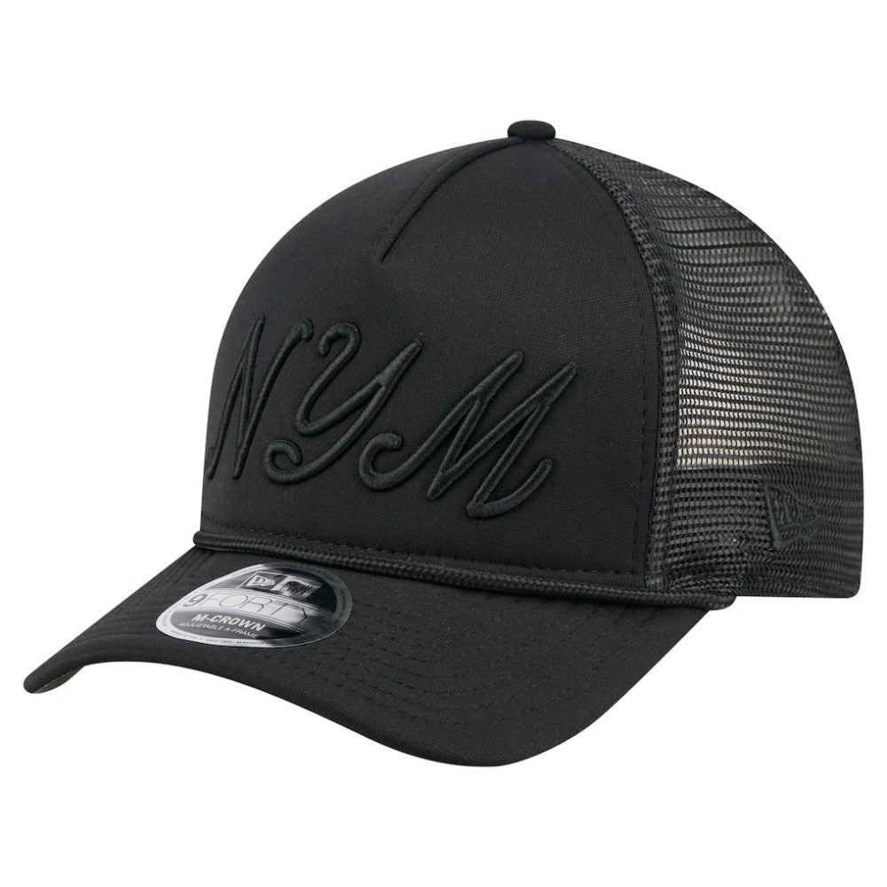 New York Mets New Era City Initial 9FORTY A-Frame M-Crown Adjustable Trucker Hat Online