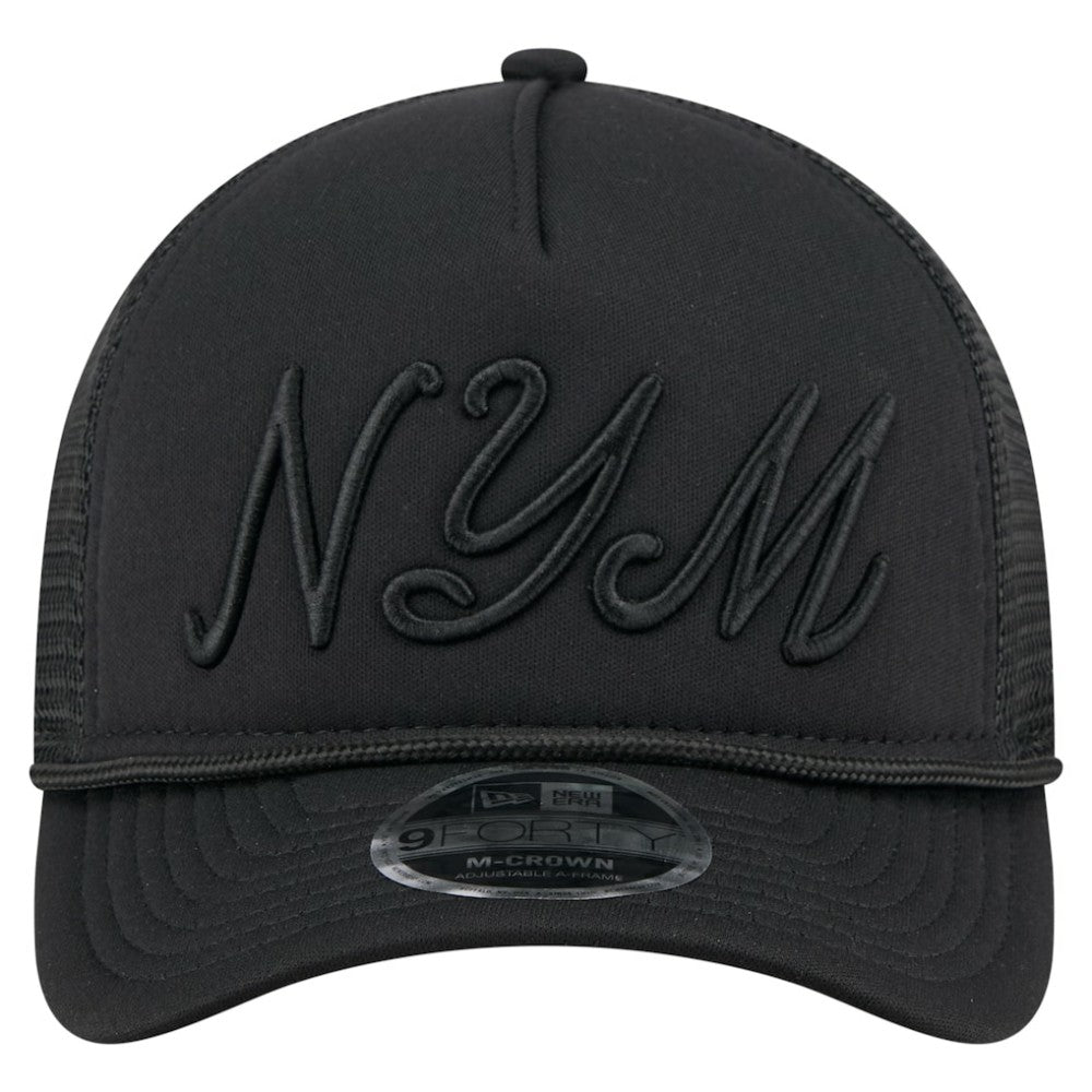 New York Mets New Era City Initial 9FORTY A-Frame M-Crown Adjustable Trucker Hat Online