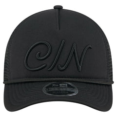 Cincinnati Reds New Era City Initial 9FORTY A-Frame M-Crown Adjustable Trucker Hat Lifestyle