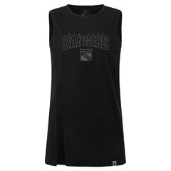 New York Rangers Levelwear Women's Influx Darkmoon Tank Top Black