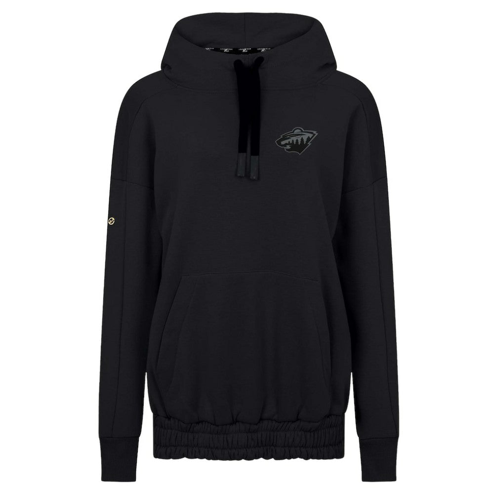 Minnesota Wild - Levelwear Women's Waterfall Nightfall Pullover Hoodie Black