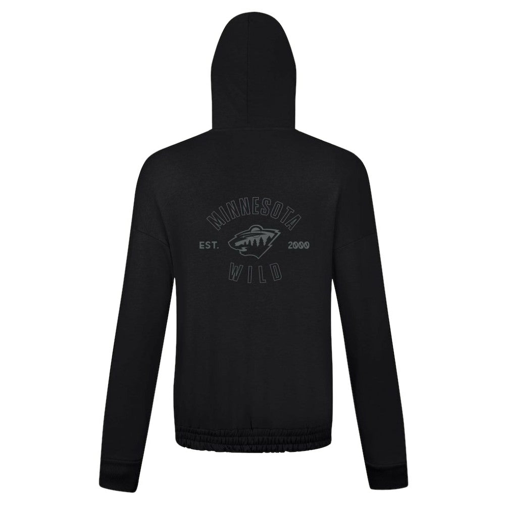 Minnesota Wild - Levelwear Women's Waterfall Nightfall Pullover Hoodie Black