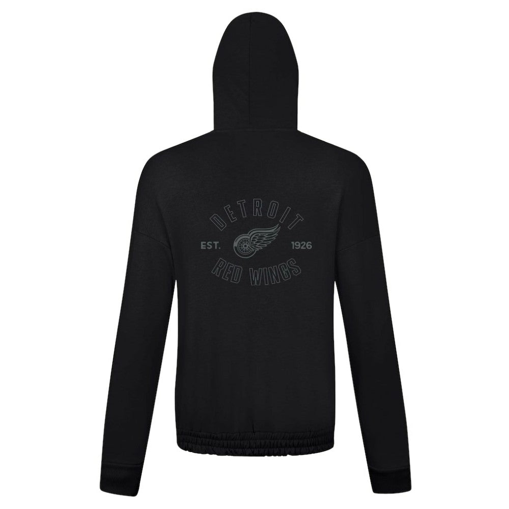 Detroit Red Wings - Levelwear Women's Waterfall Nightfall Pullover Hoodie Black