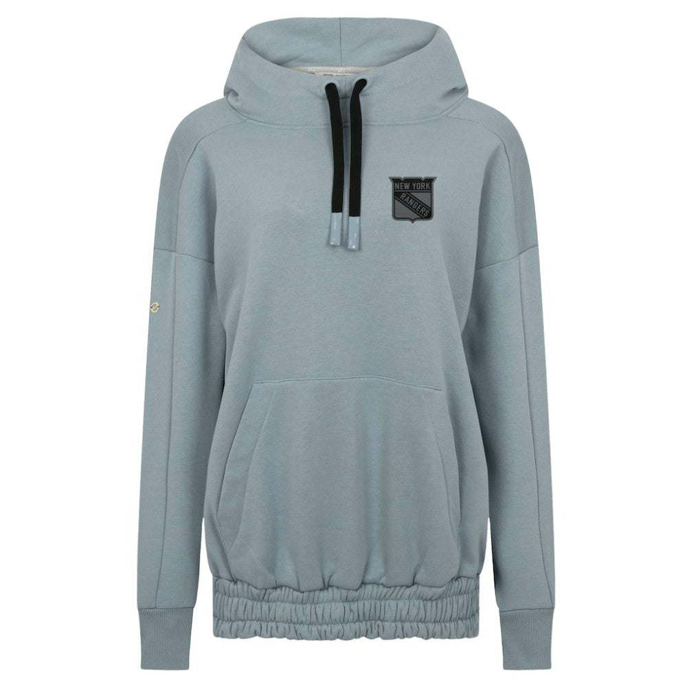 New York Rangers Levelwear Women's Waterfall Nightfall Pullover Hoodie Gray