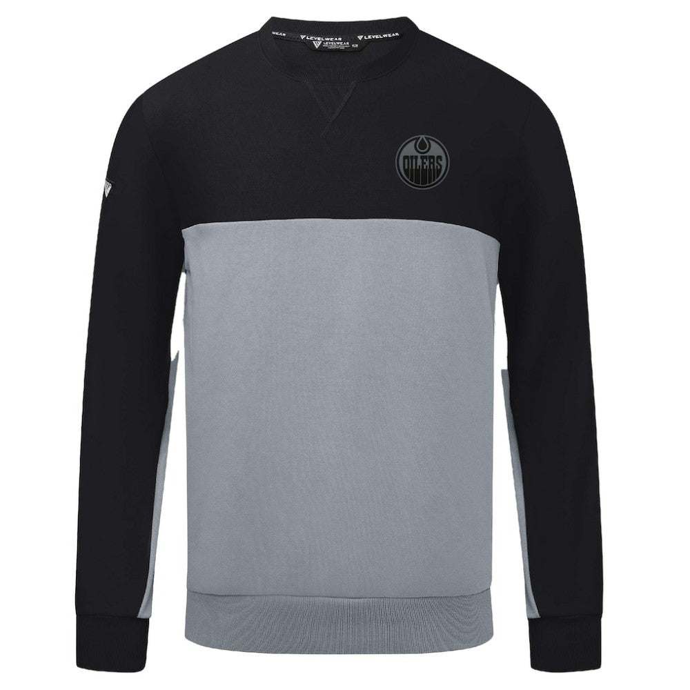 Edmonton Oilers - Levelwear Legacy Nightfall Pullover Sweatshirt Black/Gray