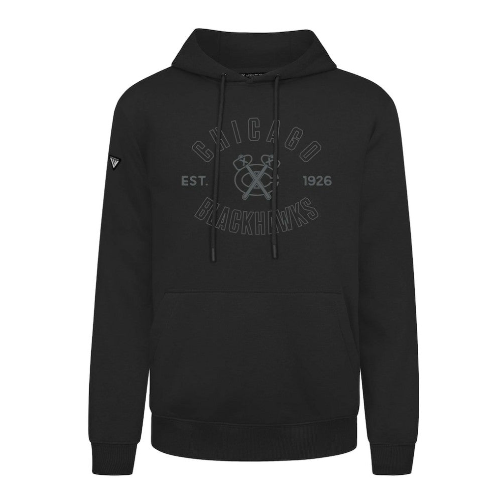 Chicago Blackhawks Levelwear Podium Abyssal Pullover Hoodie Black