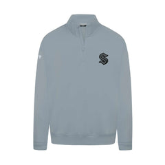 Seattle Kraken Levelwear Murray Nightfall Quarter-Zip Jacket Gray