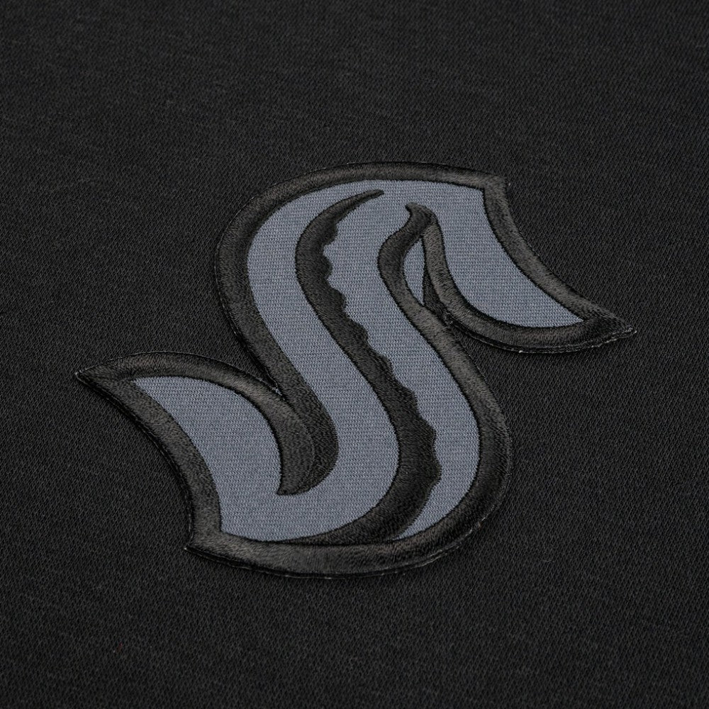Seattle Kraken Levelwear Murray Nightfall Quarter-Zip Jacket Black