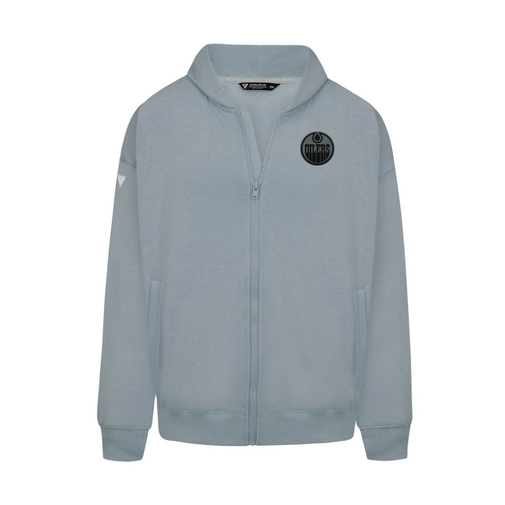 Edmonton Oilers - Levelwear Uphill Abyssal Full-Zip Hoodie Gray
