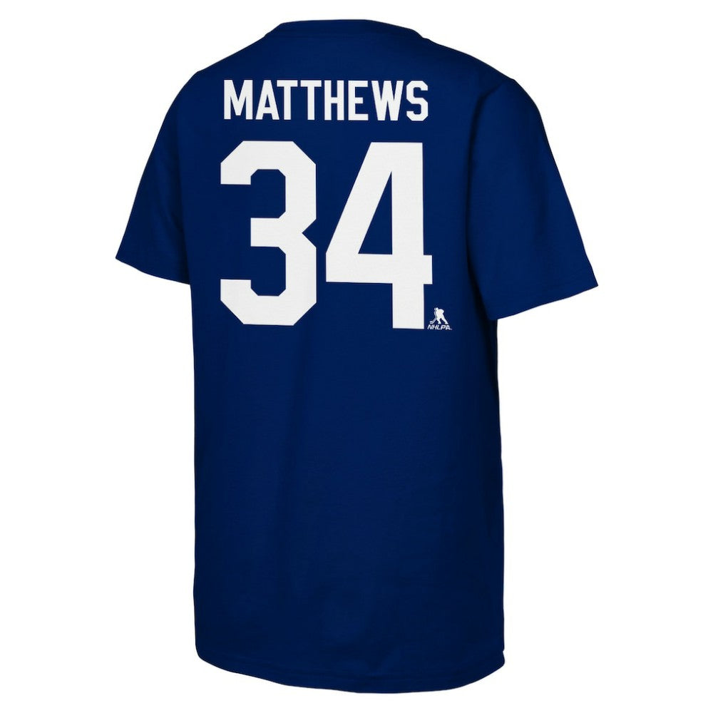 Auston Matthews Toronto Maple Leafs - Outerstuff Youth Player Name & Number T-Shirt Blue