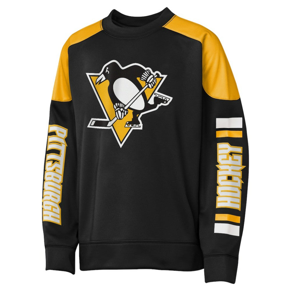Sidney Crosby Pittsburgh Penguins Outerstuff Youth Best Defense Name & Number Crewneck Sweatshirt Black