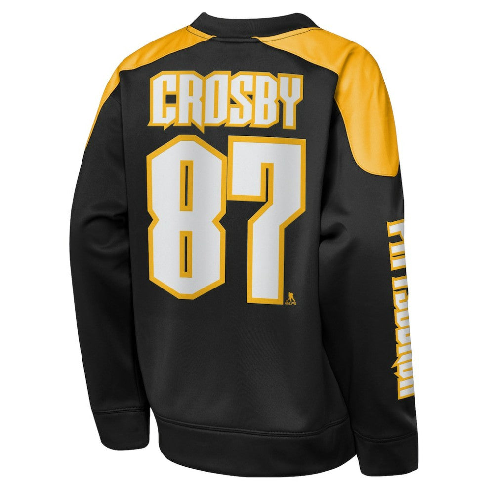 Sidney Crosby Pittsburgh Penguins Outerstuff Youth Best Defense Name & Number Crewneck Sweatshirt Black