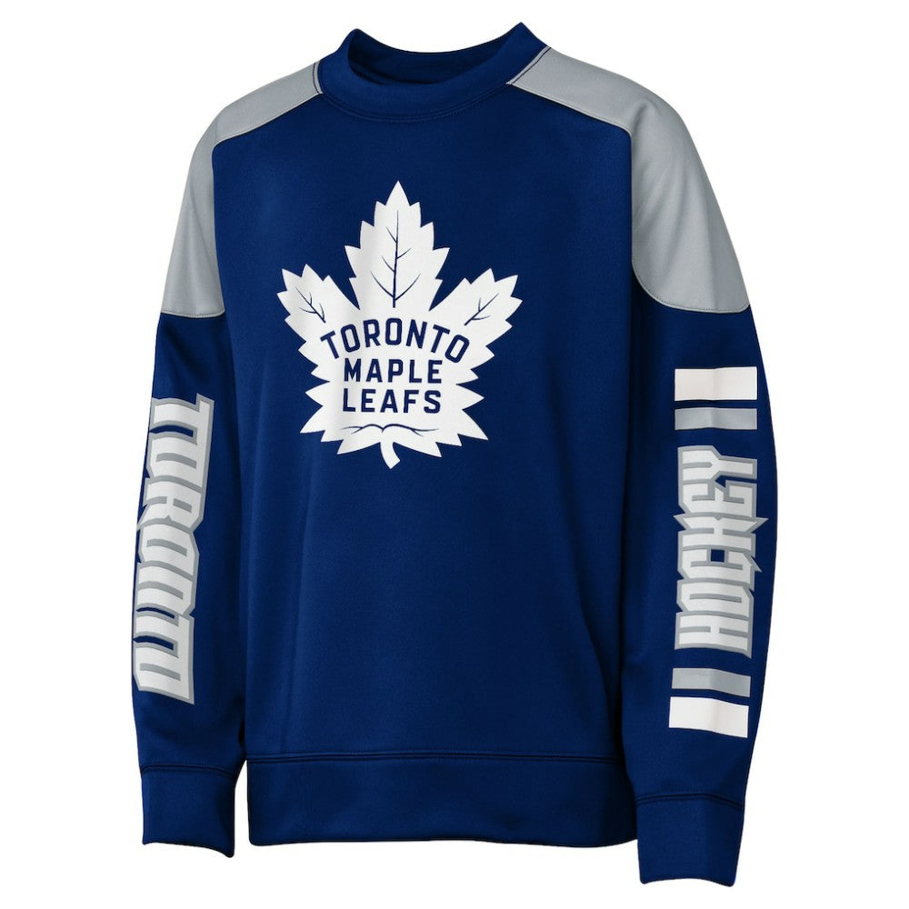 Auston Matthews Toronto Maple Leafs - Outerstuff Youth Best Defense Name & Number Crewneck Sweatshirt Blue