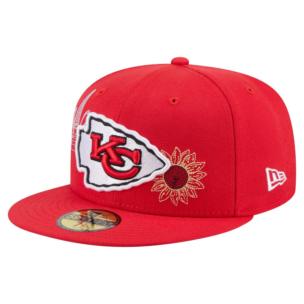 Kansas City Chiefs New Era State Stitch 59FIFTY Fitted Hat Red - NFL