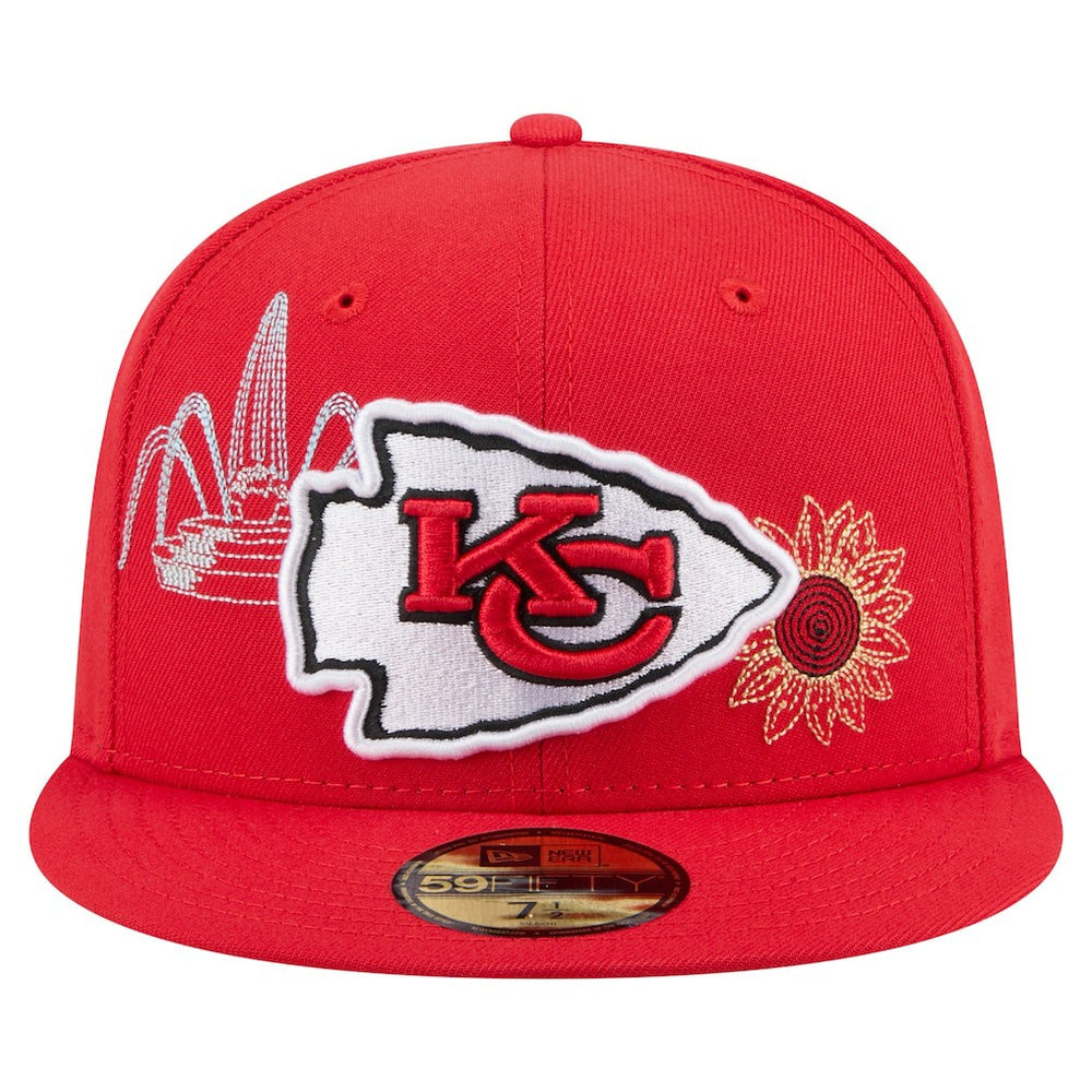 Kansas City Chiefs New Era State Stitch 59FIFTY Fitted Hat Red - NFL