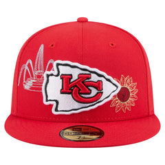 Kansas City Chiefs New Era State Stitch 59FIFTY Fitted Hat Red - NFL