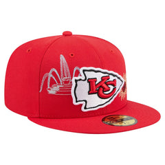 Kansas City Chiefs New Era State Stitch 59FIFTY Fitted Hat Red - NFL