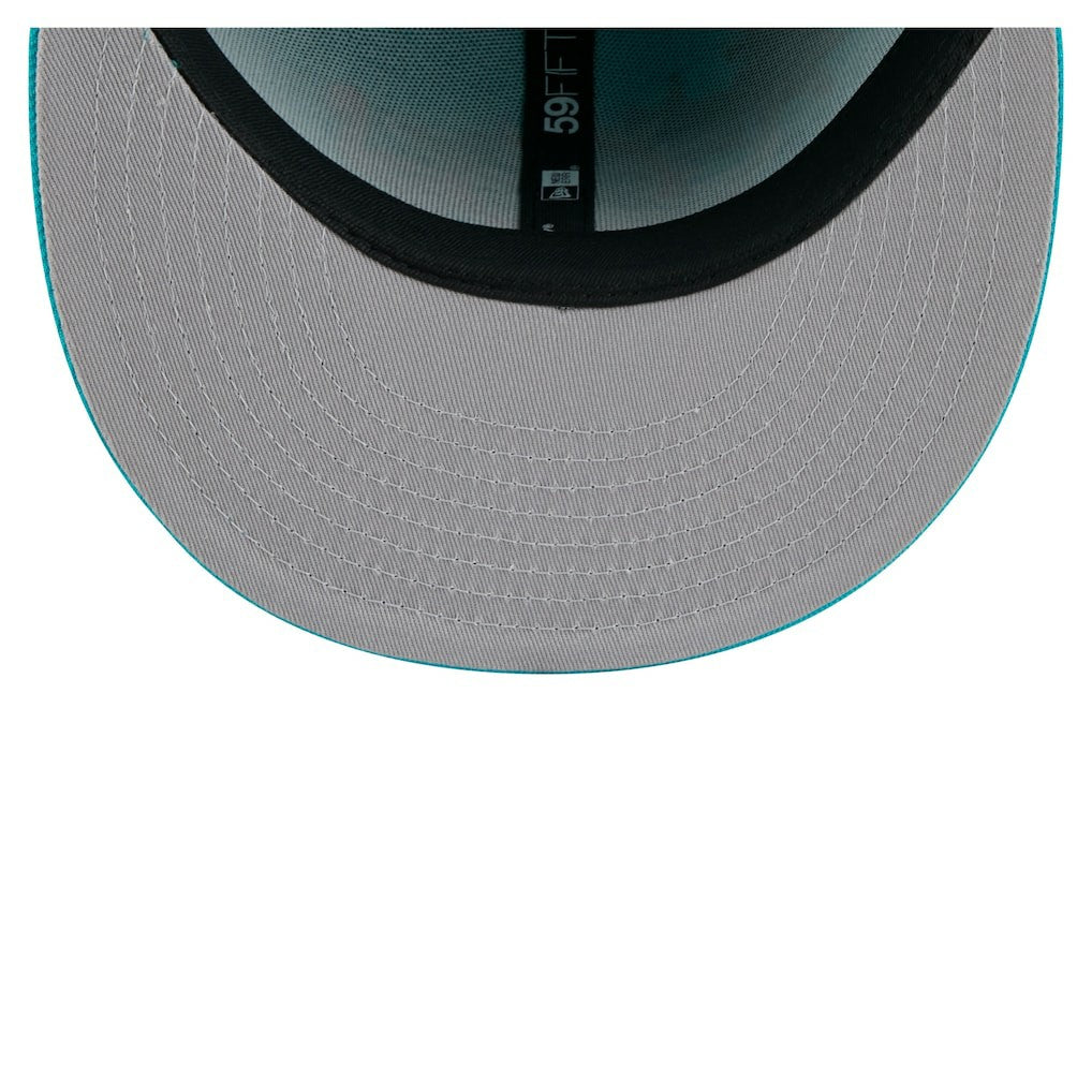 Miami Dolphins New Era State Stitch 59FIFTY Fitted Hat Aqua - NFL
