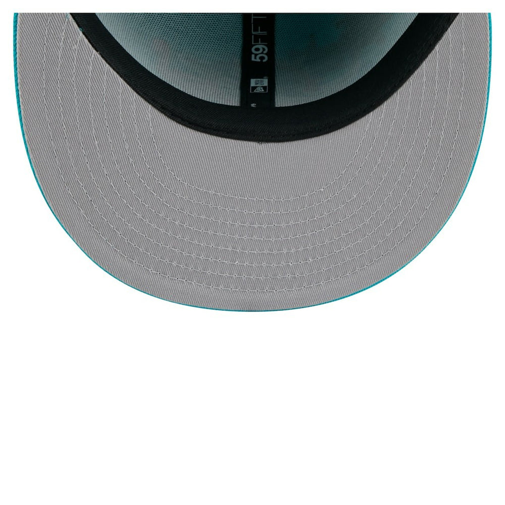 Miami Dolphins New Era State Stitch 59FIFTY Fitted Hat Aqua - NFL