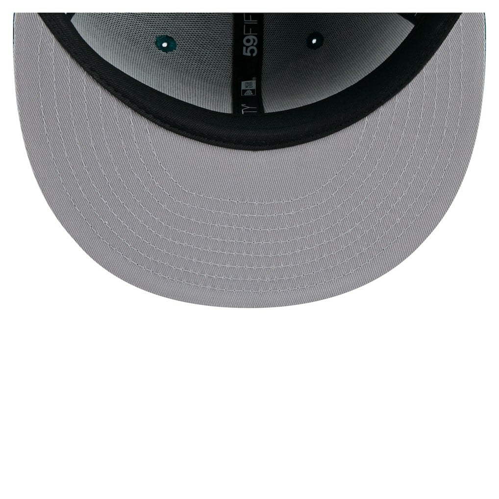 Philadelphia Eagles New Era State Stitch 59FIFTY Fitted Hat Midnight Green - NFL