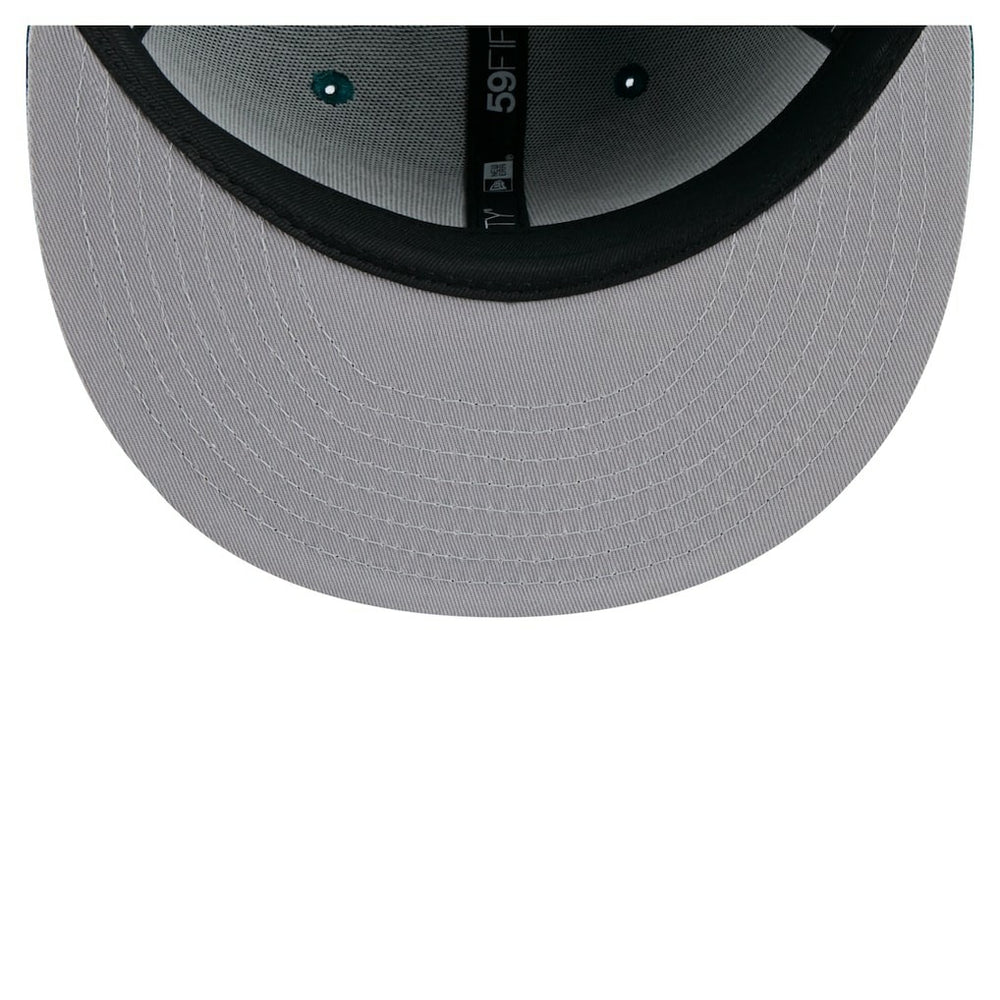 Philadelphia Eagles New Era State Stitch 59FIFTY Fitted Hat Midnight Green - NFL
