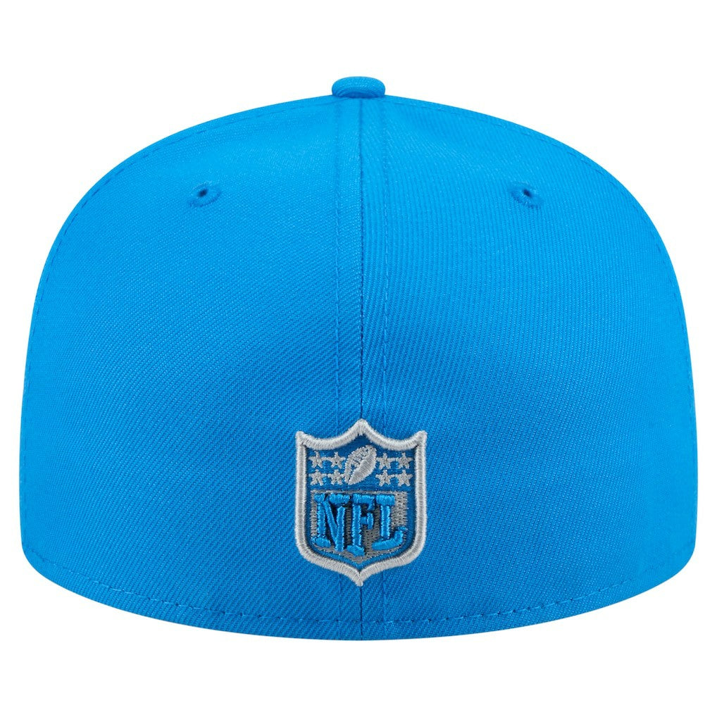 Detroit Lions New Era State Stitch 59FIFTY Fitted Hat Blue - NFL