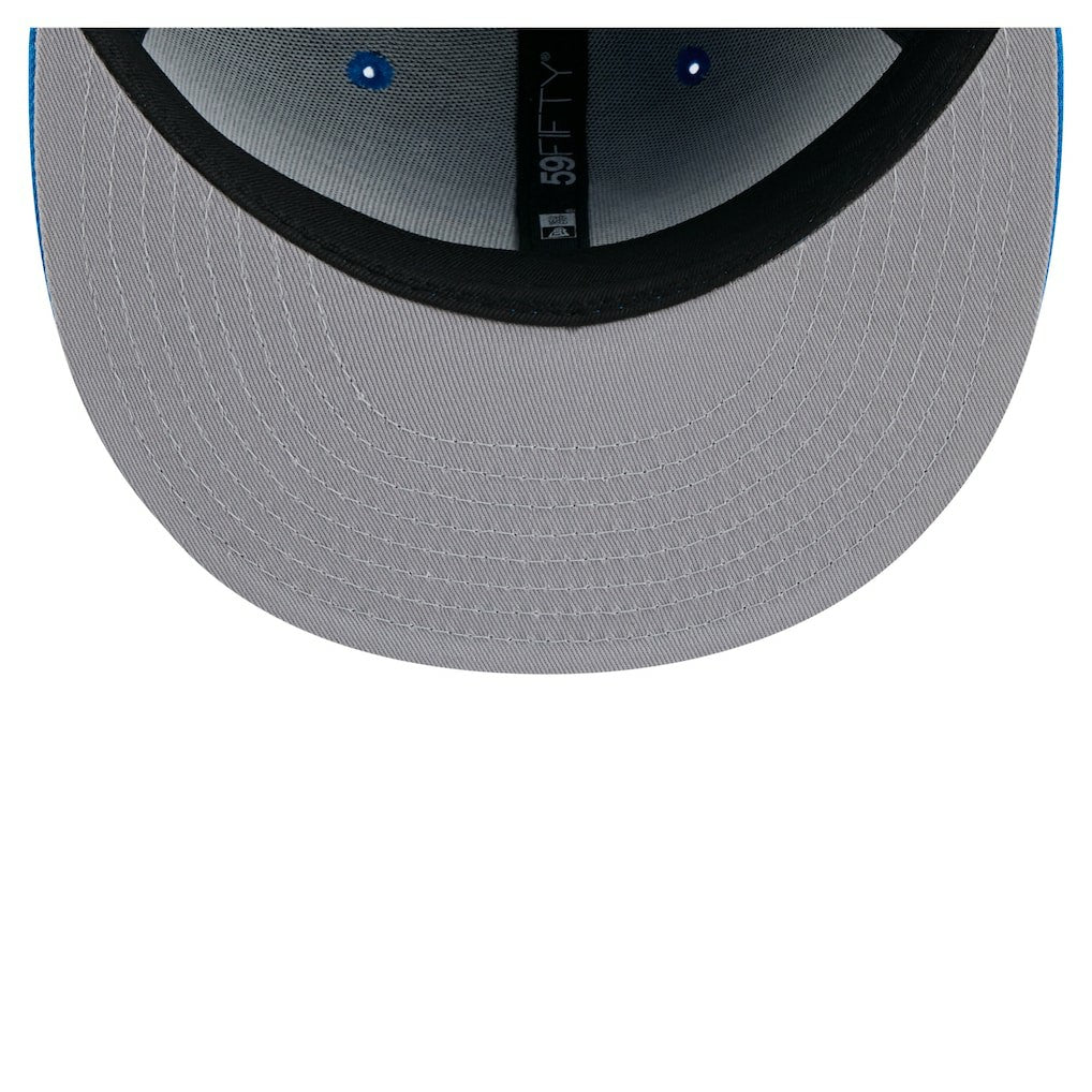 Detroit Lions New Era State Stitch 59FIFTY Fitted Hat Blue - NFL