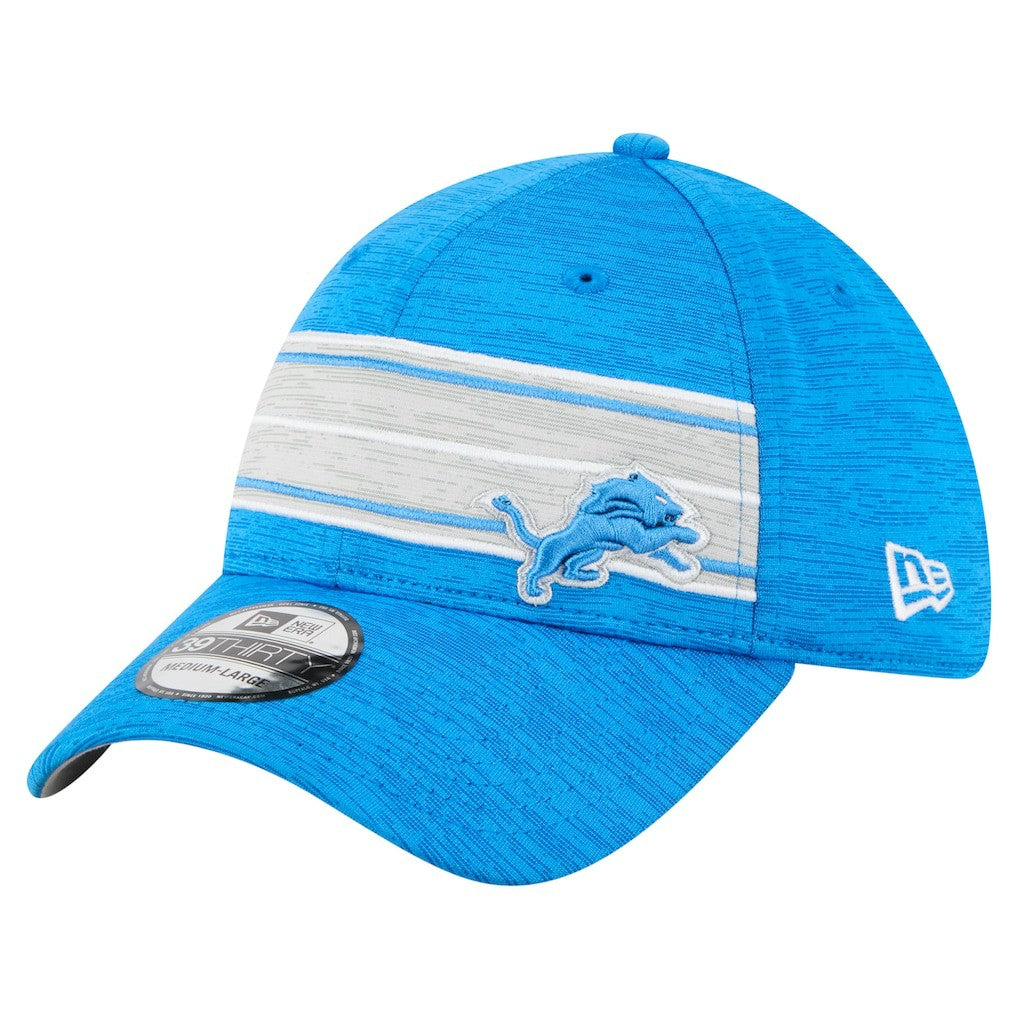 Detroit Lions New Era Stripes 39THIRTY Flex Hat Blue - NFL