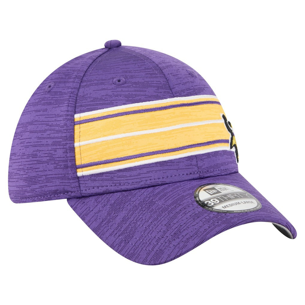 Minnesota Vikings New Era Stripes 39THIRTY Flex Hat Purple - NFL