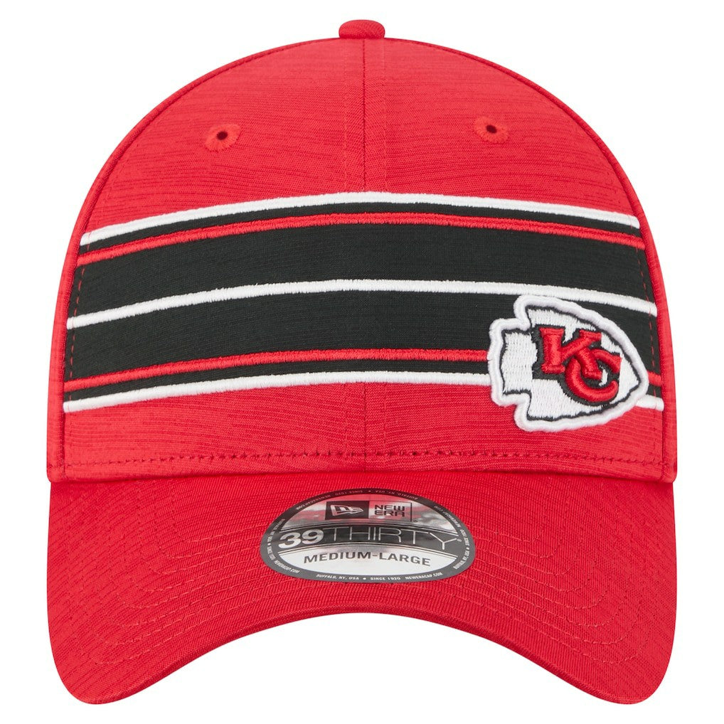 Kansas City Chiefs New Era Stripes 39THIRTY Flex Hat Red - NFL