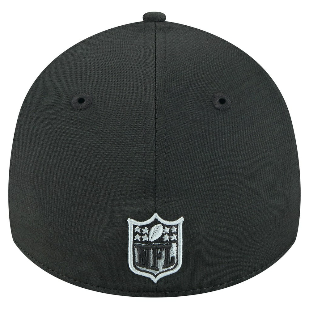 Las Vegas Raiders New Era Stripes 39THIRTY Flex Hat Black - NFL