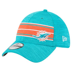 Miami Dolphins New Era Stripes 39THIRTY Flex Hat Aqua - NFL