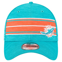 Miami Dolphins New Era Stripes 39THIRTY Flex Hat Aqua - NFL