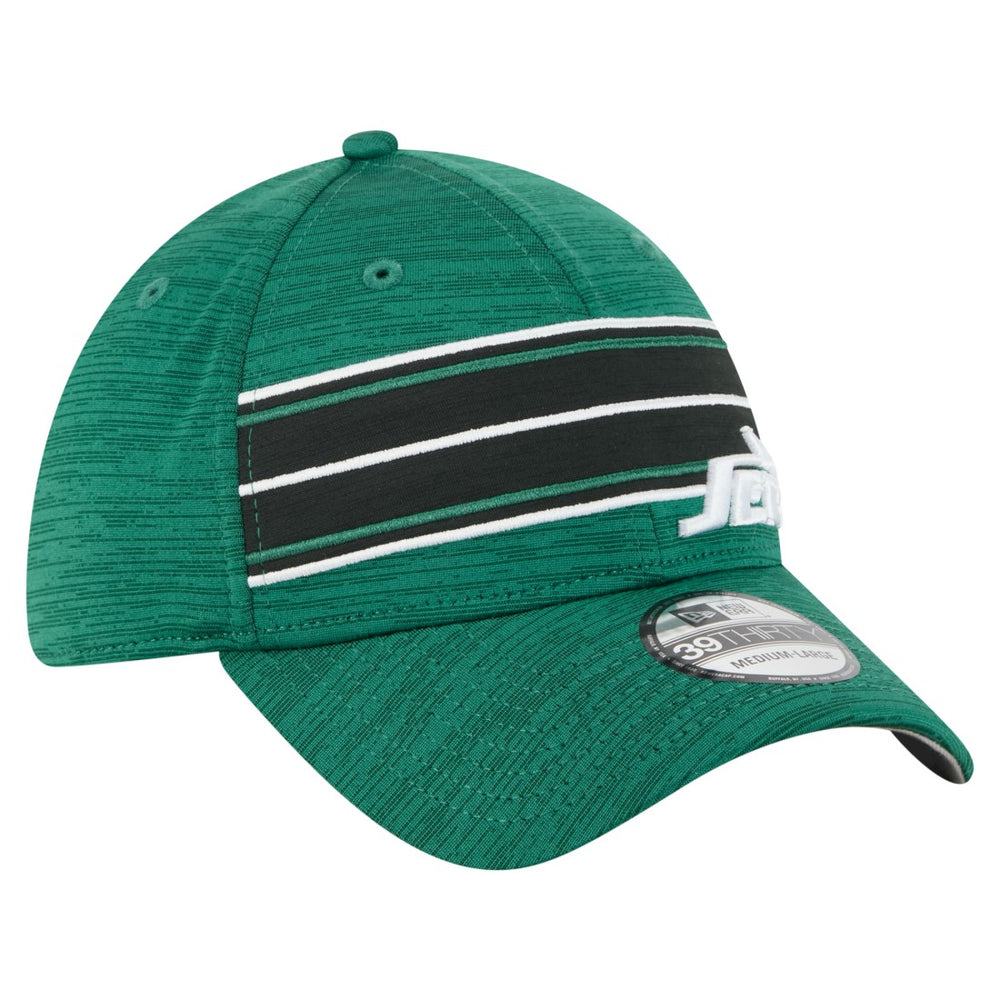 New York Jets New Era Stripes 39THIRTY Flex Hat Green - NFL