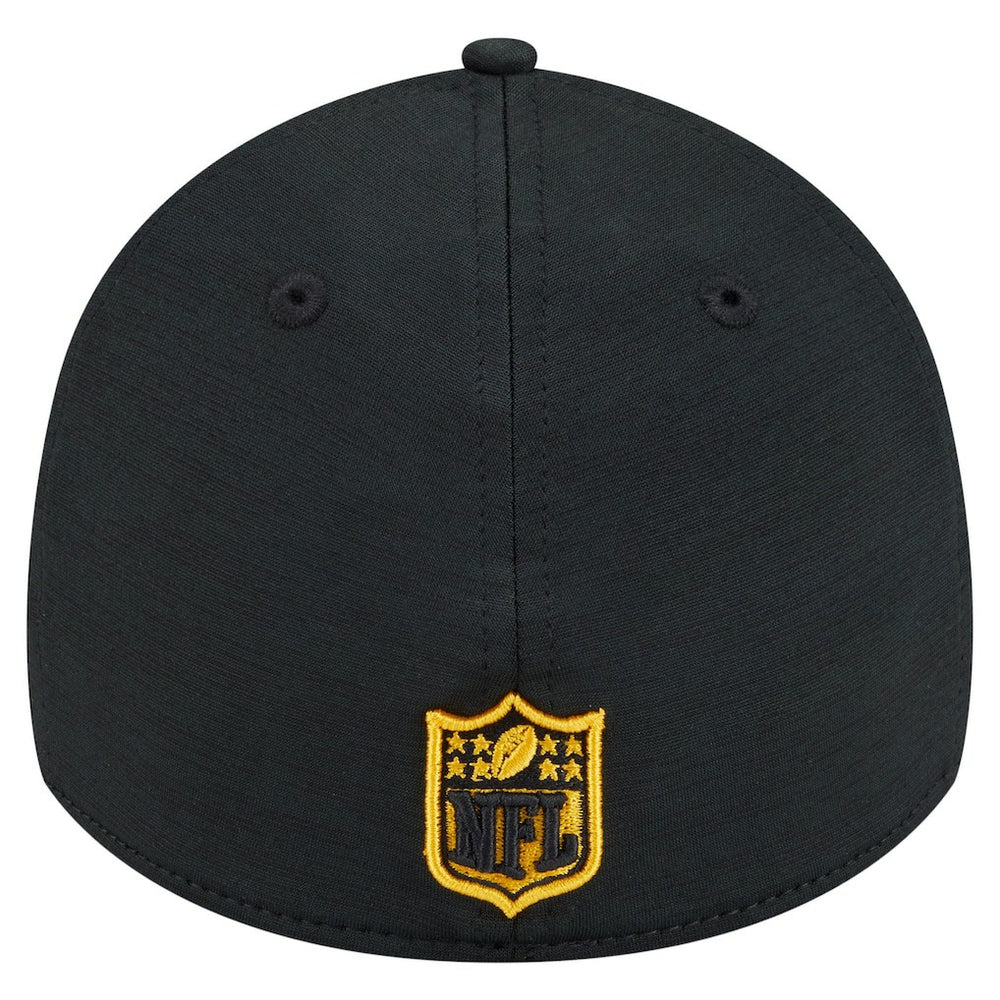 Pittsburgh Steelers New Era Stripes 39THIRTY Flex Hat Black - NFL