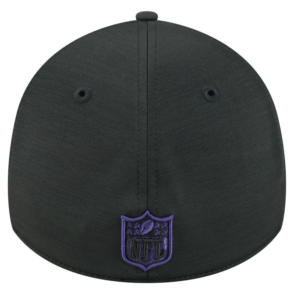 Baltimore Ravens New Era Stripes 39THIRTY Flex Hat Black - NFL
