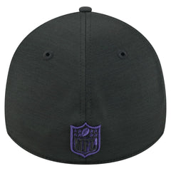 Baltimore Ravens New Era Stripes 39THIRTY Flex Hat Black - NFL