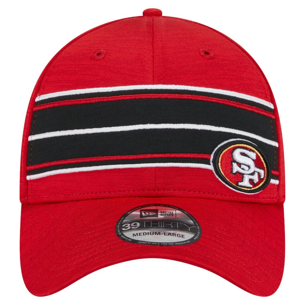 San Francisco 49ers New Era Stripes 39THIRTY Flex Hat Scarlet - NFL