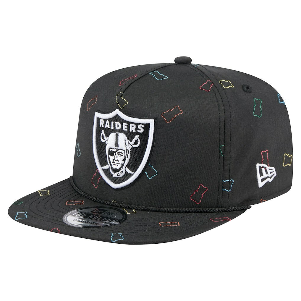 Las Vegas Raiders New Era Gummy Golfer Snapback Hat Black - NFL
