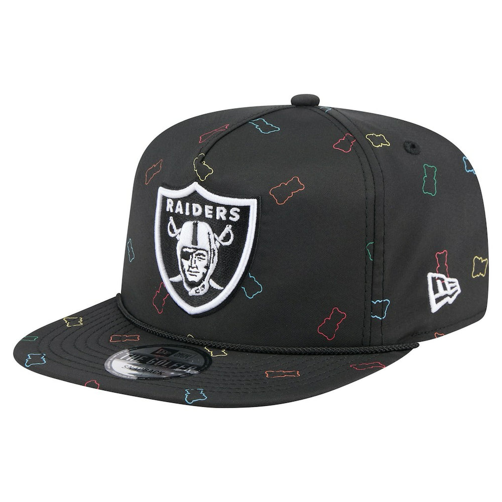 Las Vegas Raiders New Era Gummy Golfer Snapback Hat Black - NFL